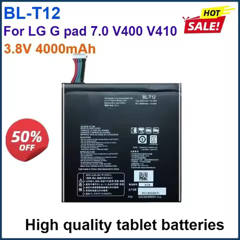 Laptop tablet Batteries BL-T31 BL-T12 For LG Gpad 7.0 V400 V410 GPAD G PAD F V480 V495 V496 V490 F2 