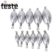 5PCS Fishing Lead fall Split Hook Connector Line Sinkers Weights Sinker