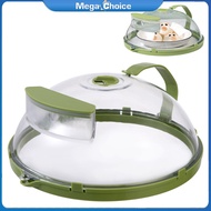 MegaChoice【100%Original】Clear Microwave Splash Covers Microwave Lid Protectors With Handles Steam Vents Keep Your Microwave Clean