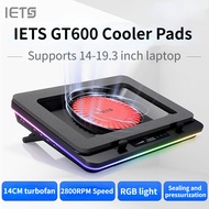 Original IETS GT600 Powerful Turbo-Fan RGB Laptop Cooling Pad gaming laptop cooling for 14-19.3 inch