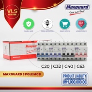 MAXGUARD 3POLE 20A 32A 40A 63A MCB