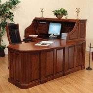 Meja kerja leter L meja kantor modern minimalis