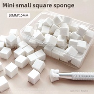 100pcs manicure smudge gradient effect square sponge (1*1cm) / Nail sponge clip / Nail art pat glue 
