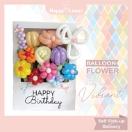 [FB-01 : DELIVERY/PICK-UP] BALLOON FLOWER BOX FOR ANNIVERSARY | BIRTHDAY | PROPOSAL | GRADUATION