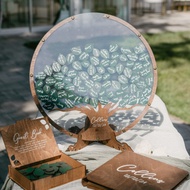 [Customized] Wedding guest book Personalized rural style wedding decoration Reative Enterprise Annua