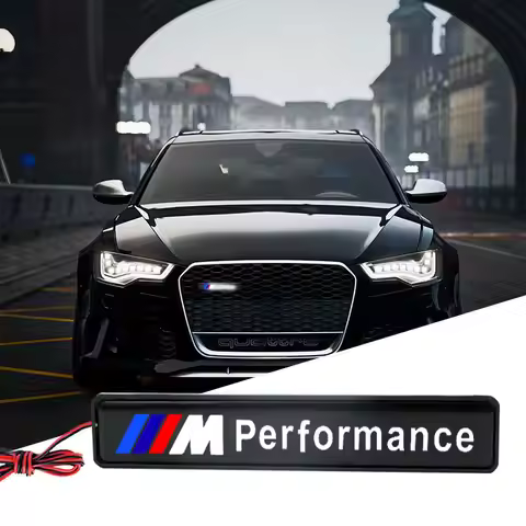 Automobile front net LED luminous logo, decorative logo For BMW M E34 E36 E60 E90 E46 E39 E70 F10 F2