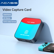 ACASIS HDMI to USB3.0 HD Video Capture Card HDMI 4K60 Input to HDMI Output 1080P HD Game Record Box Compatible with Windows/Linux/OS Systemsfor PS4/3 Xbox one/360 Wii U Game DVD Camcorder HD Camera Recording Live Streaming AC-VS2829