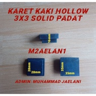 Hollow Rubber Feet 3x3 Solid Solid Iron Shoes Holo Feet Holo Cover 30x30