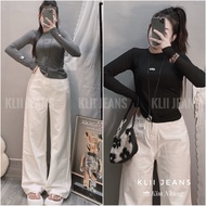 Genuine borip long-sleeved t-shirt (Alo pressed) medium length 40-62kg KLii jeans