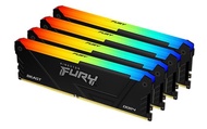 Kingston FURY Beast RGB 32GB 3200MT/s DDR4 CL16 DIMM (Kit of 4) Computer Memory KF432C16BB2AK4/32