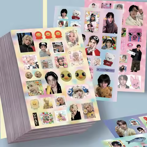 8pcs Stray Kids Creative Cut Film Stickers SKZOO HyunJin FELIX Kpop High Beauty Decorative Stickers 