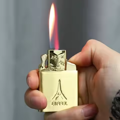 2 in 1 Torch Flame Lighter Gas Insert for zippo Zorro 902 902s Metal Refillable Butane Windproof Lig