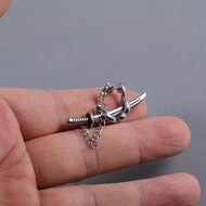 Fashionable earrings, swords, trendy, cool, domineering and handsome men and women, personalized ret