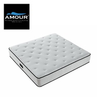 (FREE BED FRAME) AMOUR Brand 13 INCHES SUPERCOOLER Eco-Cooling Pocket Spring mattress with Memory Foam topper