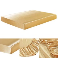 Bedsheet Satin Silk Mattress Cover Set Sabanas Queen King Size Satin Bedsheet Smooth Soft Cool Bed S