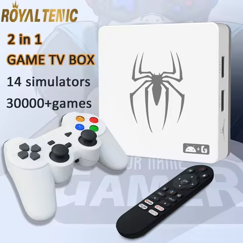 2 in 1 G7 TV Game BOX 2025 Android 13 Dual System 3D Arcade Games Player WIFI 6 Wireless Gamepad G7 