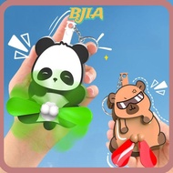 ✿BJA✿ Cartoon Keychain, Egg Fan Keychain Push Upgrade Egg Cat Keychain, Gifts Bag Accessories Capyba