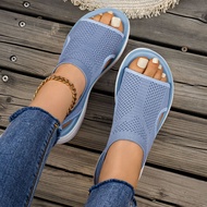 4 Colors Large Size 36-41 Summer Flat Roman Shoes Ladies Flying Woven Hollow Open Toe Casual Beach S