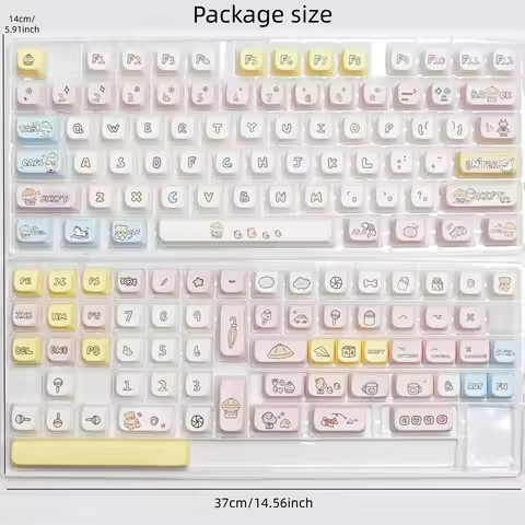 JCM MAO Profile Ear Keycaps Kindergarten Anime Cute Cat Cartoon Style Keycaps for MX Switch Gaming M