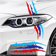 Car Headlight Eyebrow Sticker Ghost Claw Stripe Decal For BMW X1 X2 X3 X4 X5 X6 X7 Series 1 2 3 4 5 