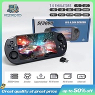 SF3000 Retro Handheld Game Console 4.5 Inch IPS Screen 3000mAh Battery 14 Emulators 20000+ Games Por