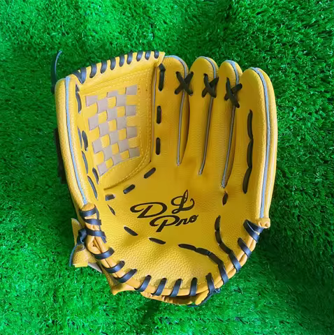 free shipping DL glove low end durable long time use soft cowhide leather beginner 12'' Baseball Glo