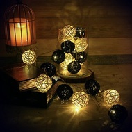 創意燈飾 籐球燈串 電池款 黑暗武士 長度2M LED氣氛燈 聖誕節