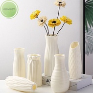 strongaroetrtn Home Nordic Plastic Vase Simple Small Fresh Flower Pot Storage Bottle For Flowers Living Room Modern Home Decoration Ornaments sg