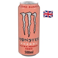 Monster Energy Drink Ultra Peachy Keen Zero Sugar 500ml imported from UK
