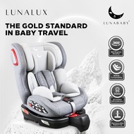 LUNABABY LUNALUX 360 Baby Car Seat With ISOFIX & Support Leg (ECE & JPJ Certified) Suitable for 0-12