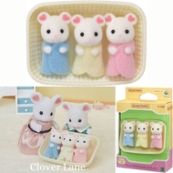 Sylvanian Families Marshmallow Mouse Triplets Baby Calico Critters Doll House Accessories Toys