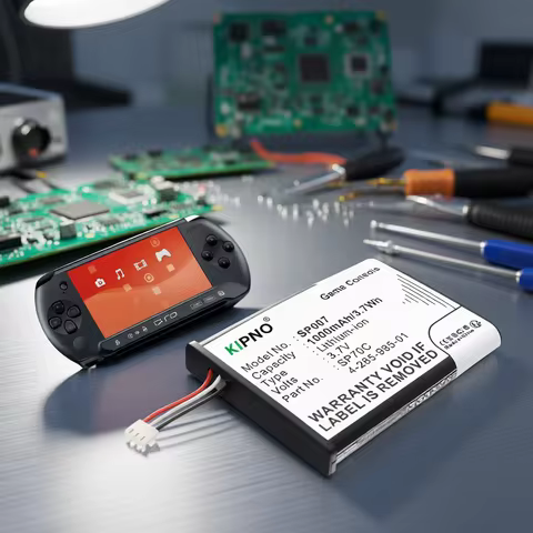 KIPNO 1000mAh Game Console Battery SP70C for Sony PSP E1000, PSP E1002, PSP E1004, PSP E1008, Pulse 