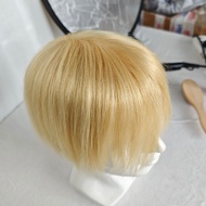 613 # Full Silk Base Durable Men Toupee Breathable Male Wigs 100% Human Hair Systems Natural Wig 6