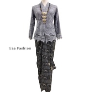 NEW ARRIVAL Kebaya Lace with Pario | Silver Eaa Fashion
