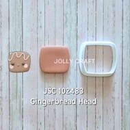 Cookie cutter mini cookies Christmas GINGERBREAD HEAD