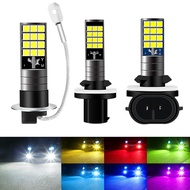 2pcs H3 H27 881 880 Fog Lights LED Bulb Super Bright Car Fog Lights Day Driving Running Light 12V 60