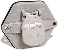 Phillips 16-7602 7-Way STA-Dry Without Circuit Breakers Split Pins Socket Breaker