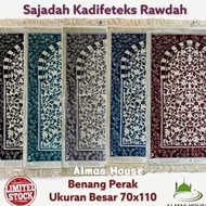 Premium Turkey Kadifeteks Rawdah Thick Prayer Rug | Limited Stock P67