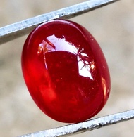 Batu Permata Natural Ruby Delima Birma Super Crystal HQ + Memo Acc Gems Lab