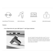 LEXAR Jumpdriver D400 USB Type-C 3.2 Gen 1 Flast Driver Thumbdrve Pendrive 64GB