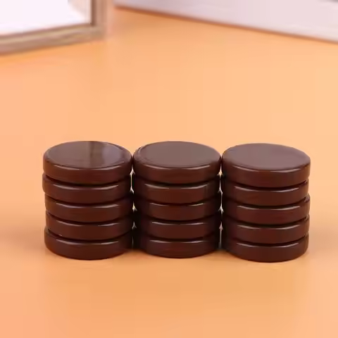 15Pcs Backgammon 20/27/32MM Multi Color Western Chess Round Plastic Draughts Blank Chess Smart Duel 
