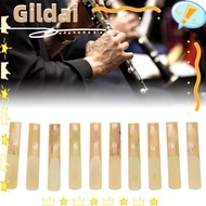 GILDAI 10pcs ​Clarinet Reed​, ​Thinner Reed Tip​ ​B Flat Pitch​ ​Bb Clarinet Reed​, ​Plastic Box Pac
