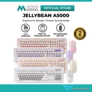 Alcatroz Jellybean A5000 Wireless Keyboard and Mouse Combo Set Silent 104 Keys Dual Mode Bluetooth 2