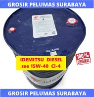 ORIGINAL IDEMITSU Diesel sae 15W-40 Api CI-4 DRUM Oli diesel sae 15w/40 15W 40 Asli