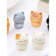 Cute Standing Siamese Orange Cat Plushie HEMO, Cute Cat Plushie, DIY Decor Blind Bag, Car Hanging Or