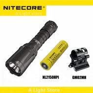 ไฟฉาย SRT7i NITECORE ไฟฉายยุทธวิธี3000 Lumens Max 580Mไฟฉายแบตเตอรี่ NL2150HPi แบบไม่ต้องเหยียบไฟฉาย