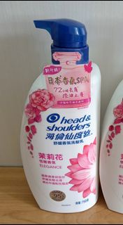 洗髮 洗頭 $70=2支(去屑洗髮水 洗頭水 洗髮液 洗髮露) 中偏乾性 750ml海倫仙度絲 head & shoulders shampoo 洗髮乳 (茉莉花恬雅香氛) ✅有刊登中=仲有貨 ($5