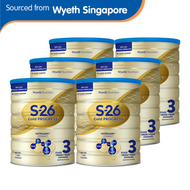[Carton of 6] Wyeth S-26 Gold Progress Stage 3 Growing Up Milk Formula 1.6kg