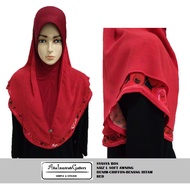 Tudung sarung soft awning saiz L Tudung 2 layer Syasya corak HAZIQ SCARF