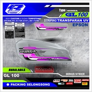 Honda GL100 Transparent UV Premium MAXDECAL Striping (YT09)